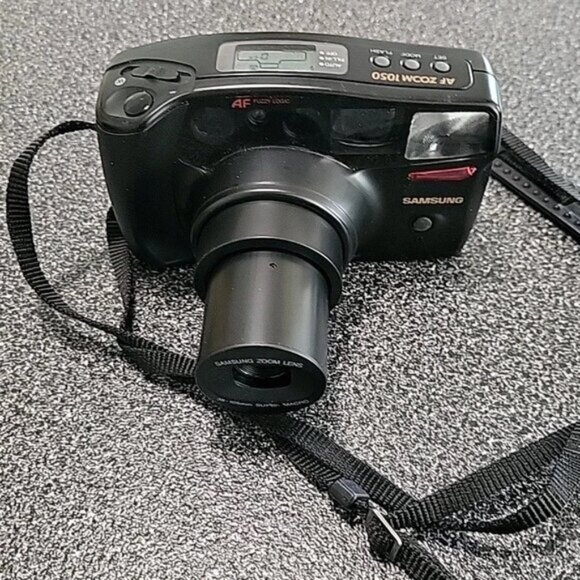 Samsung AF Zoom 1050 35mm Compact Film Autofocus Camera With Case, Works - Picture 3 of 10